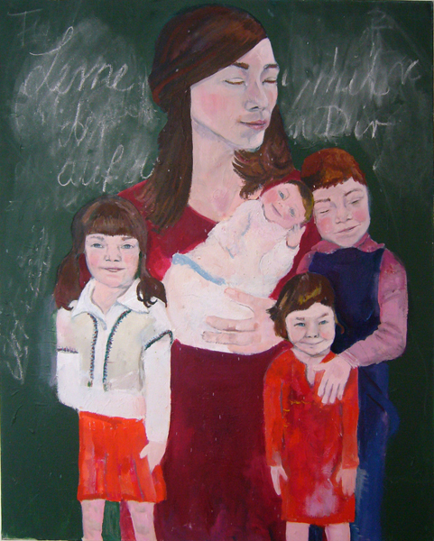 Selbstportrait, Öl auf Leinwand, 80 x 100cm, 2007