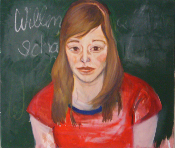 Ohne Titel, Öl, Kreide auf Leinwand, 100 x 80cm, 2006